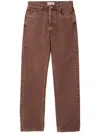 Miu Miu Straight-leg Jeans In Brown