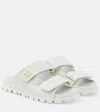 Miu Miu Sandalen Aus Leder In Weiss