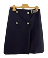 Miu Miu Double-breasted Skirt In Black