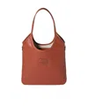 Miu Miu Double Handle Tote Bag In Brown