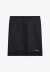 Miu Miu Double Layer Skirt In Navy