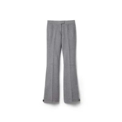 Miu Miu Double Wool Pants In Blue