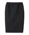 Miu Miu Double Wool Skirt In Black