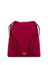 Miu Miu Douchesse Pouch In Red