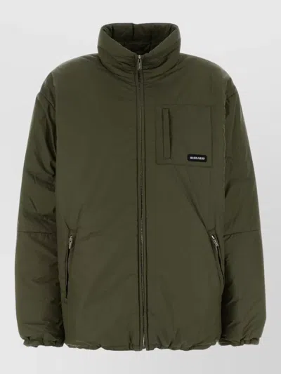 Miu Miu Down Oversized Puffer Jacket In Gray