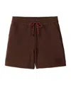 Miu Miu Drawstring Shorts In Brown