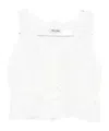 Miu Miu Drawstring Top In White
