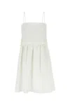 Miu Miu Flamed Poplin Dress