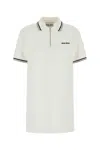 Miu Miu Cotton Pique Short-sleeve Polo Mini Dress
