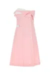Miu Miu Pink Poplin Dress In Pink