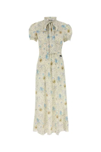 Miu Miu Dress In White