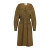 Miu Miu Long Sleeve Dress With Pockets And Elastic Waist