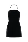 Miu Miu Women's Stretch Velvet Mini Dress In Black