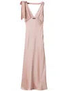 Miu Miu Light Pink Abiti Envers Satin In Pink