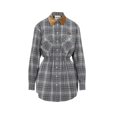Miu Miu Dress In Gray