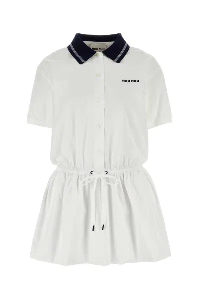 Miu Miu Dress In White