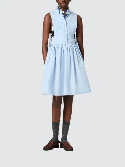 Miu Miu Dress Woman In Blue