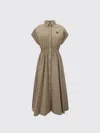 Miu Miu Poplin Shirt Dress Waist Gathering Detail