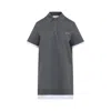 Miu Miu Double Layer Mini Dress In Gray