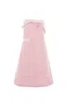 Miu Miu Pink Poplin Dress In Beige