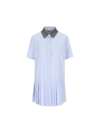 Miu Miu Dresses In Blue