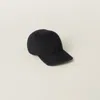 Miu Miu Drill Baseball Cap In Black