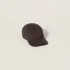 Miu Miu Drill Baseball Cap In Ebony