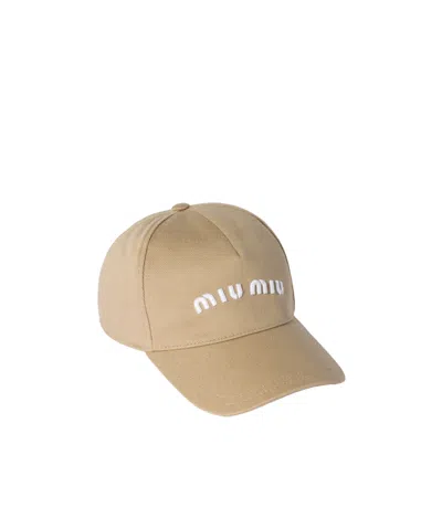 Miu Miu Drill Baseball Cap In Multi