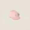 Miu Miu Drill Baseball Cap In Pink