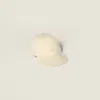 Miu Miu Drill Baseball Cap In White