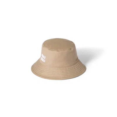 Miu Miu Drill Bucket Hat In Neutral