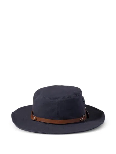 Miu Miu Drill Hat In Blue