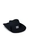 Miu Miu Drill Hat In Blue