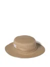 Miu Miu Drill Hat In Brown