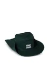 Miu Miu Drill Hat In Green