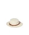 Miu Miu Drill Hat In Neutral