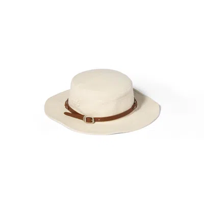 Miu Miu Drill Hat In Sand
