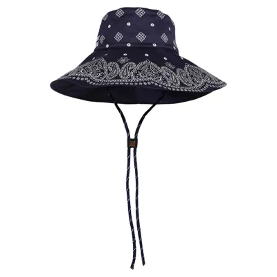 Pre-owned Miu Miu Drill St. Bandana 'blue/bianco' | Women's Size S