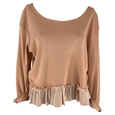 Pre-owned Miu Miu Dusty Pink  Top