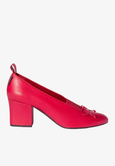 Miu Miu Élan 65 Bow-embellished Pumps In Pink