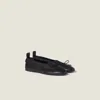 Miu Miu 'élan' Ballet Flats In Black