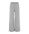Miu Miu Cotton Fleece Bermudas In Gray