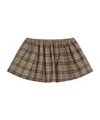 Miu Miu Elastic Waist Skirt In Multi