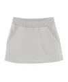Miu Miu Elastic Waist Skirt In White
