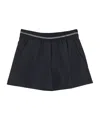 Miu Miu Elasticated Waistband Shorts In Black