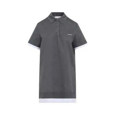 Miu Miu Elegant Silk Dress For Women In Gray