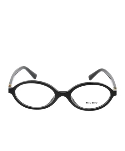 MIU MIU MIU MIU EYEWEAR OVAL-FRAME GLASSES