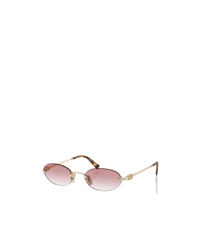 MIU MIU MIU MIU EYEWEAR OVAL FRAME SUNGLASSES
