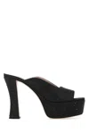Miu Miu Crystal-embellished Platform Mules