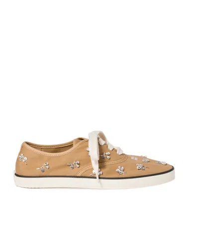 Miu Miu Embellished Low-top Sneakers In Multi